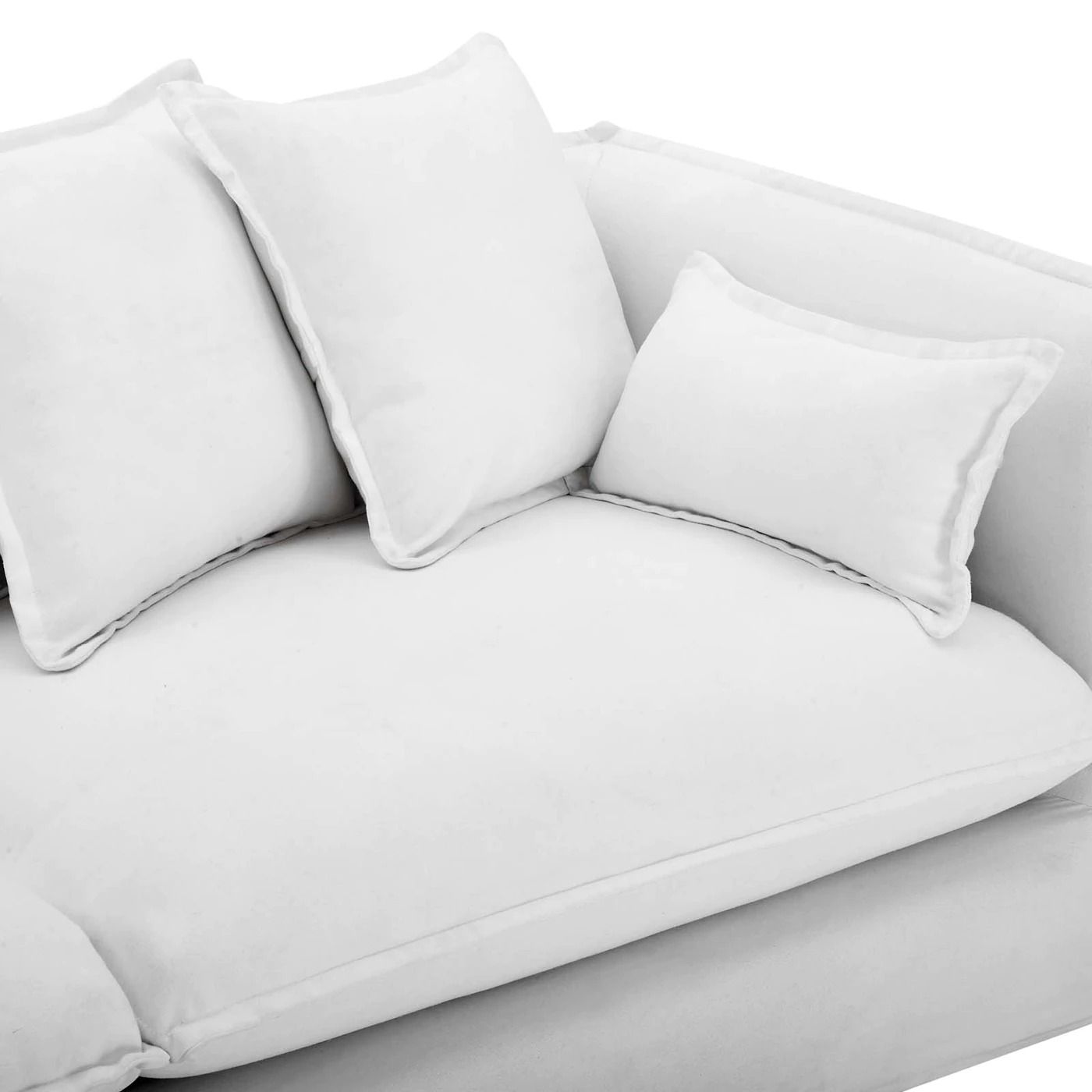 Valona Slipcover Fabric Sofa - White thumbnail 6