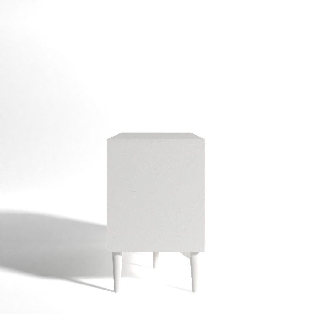 White Union City Wide 3 Drawer Buffet Table thumbnail 2