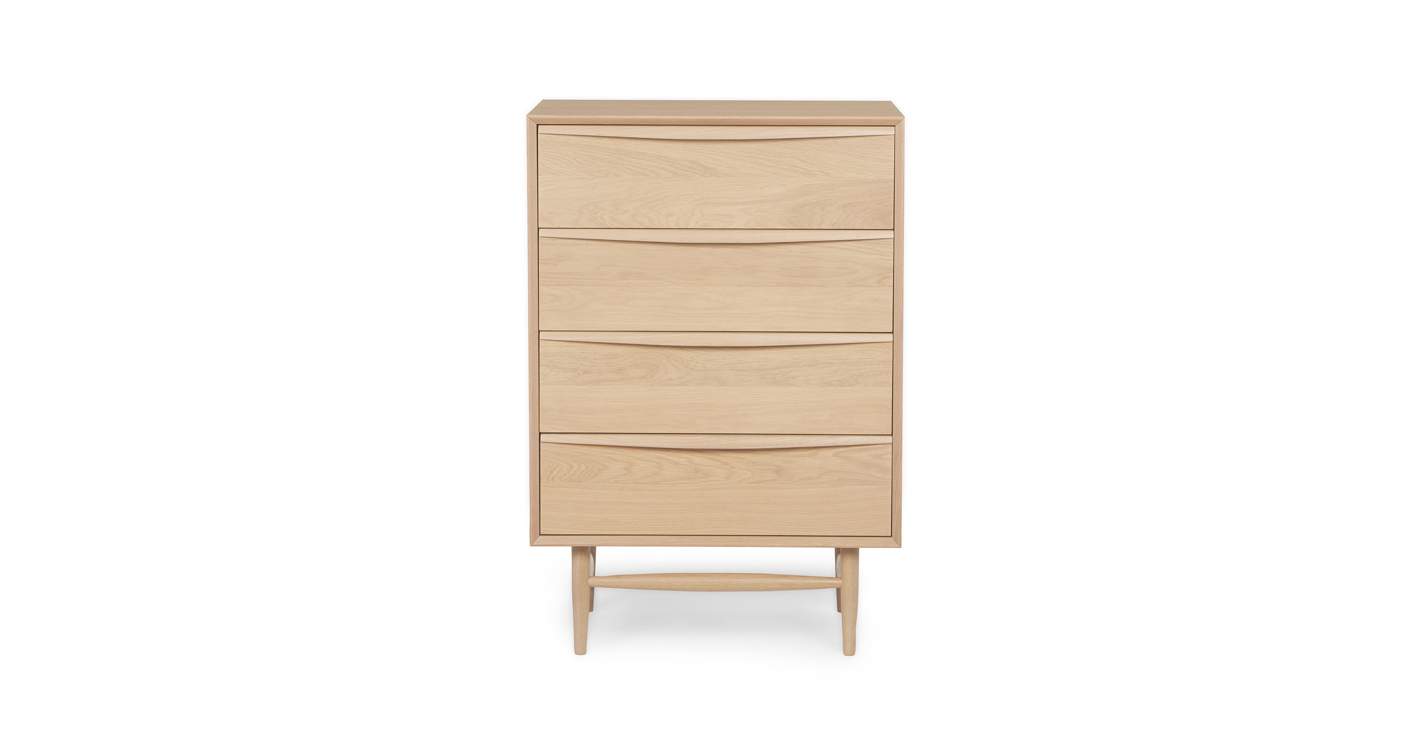 Lenia White Oak 4 Drawer Chest thumbnail 3
