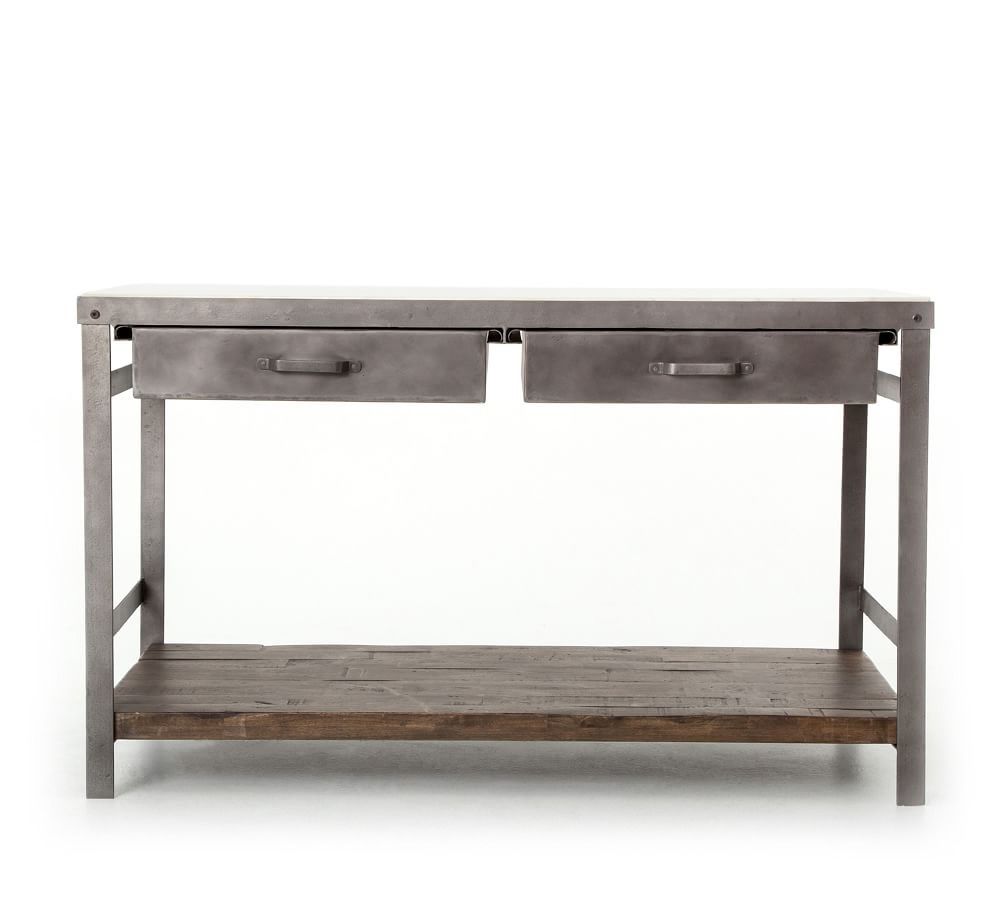 Upland Marble Kitchen Island thumbnail 2
