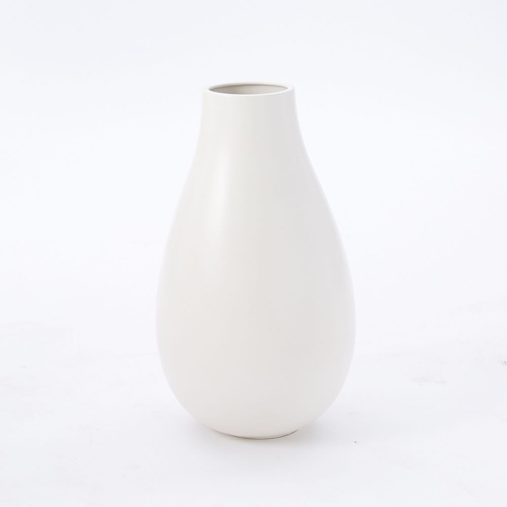 Oversized Pure White Ceramic Vases thumbnail 2