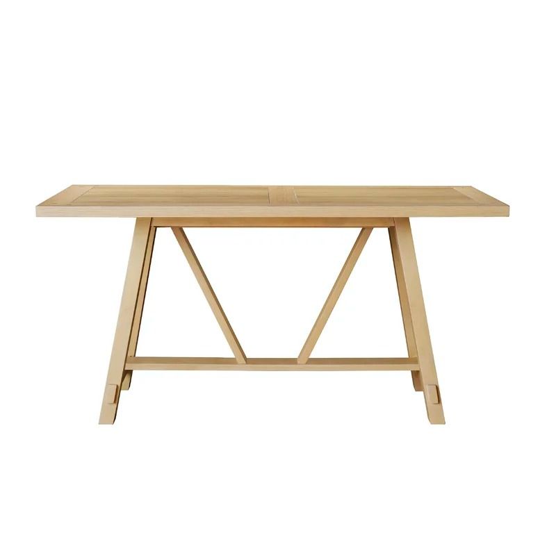 Alerich Solid Oak Trestle Dining Table thumbnail 4