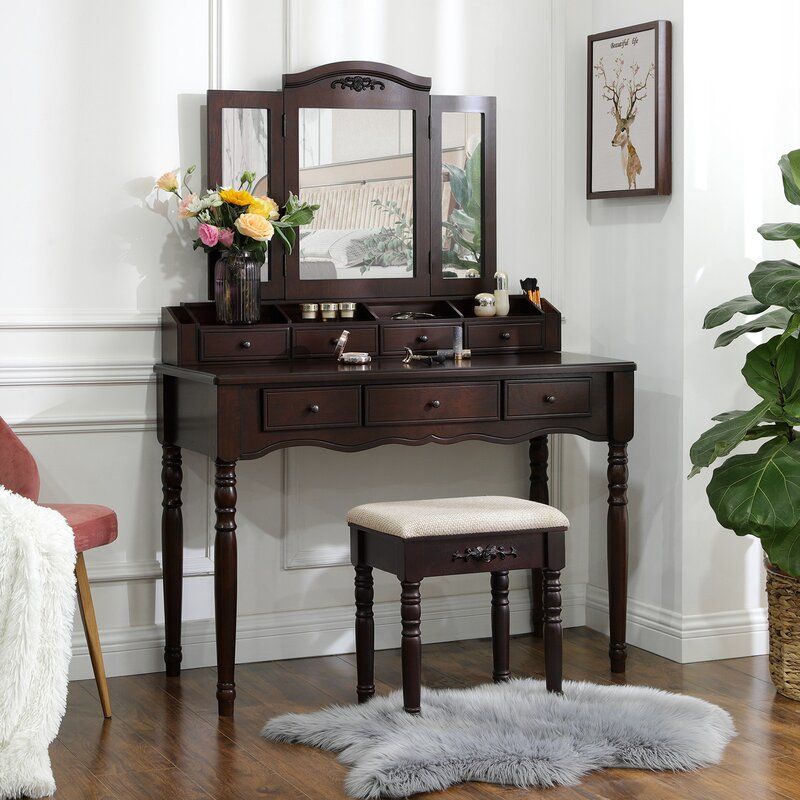 Soares Vanity Set with Mirror thumbnail 2