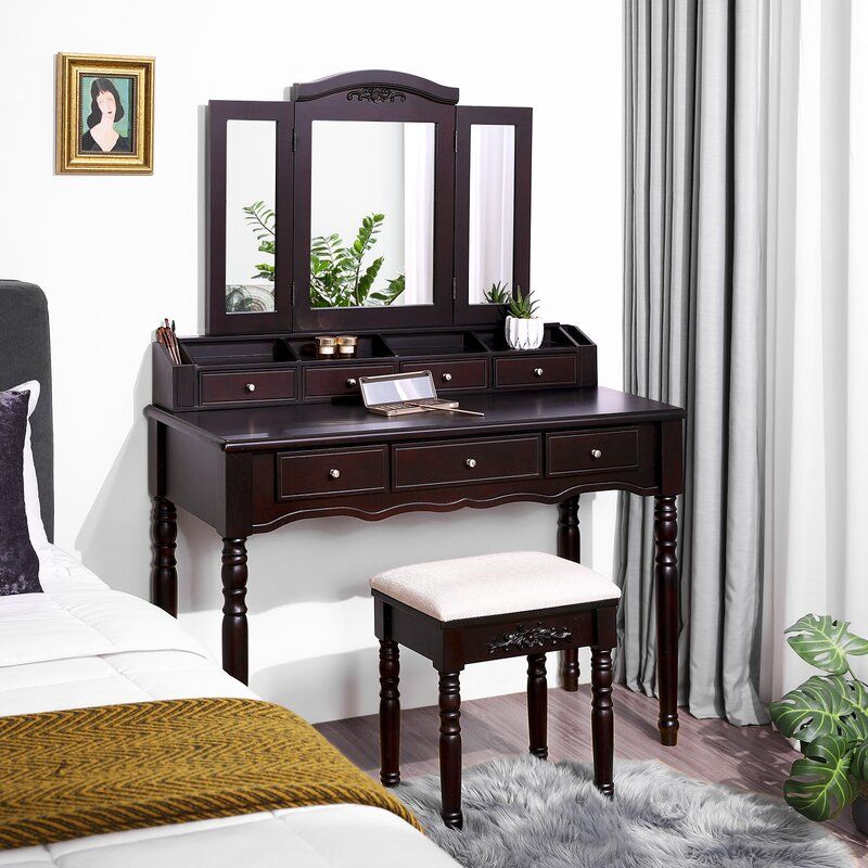 Soares Vanity Set with Mirror thumbnail 3