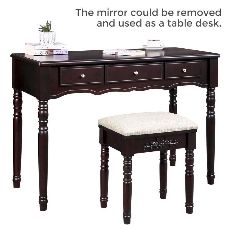 Soares Vanity Set with Mirror thumbnail 6