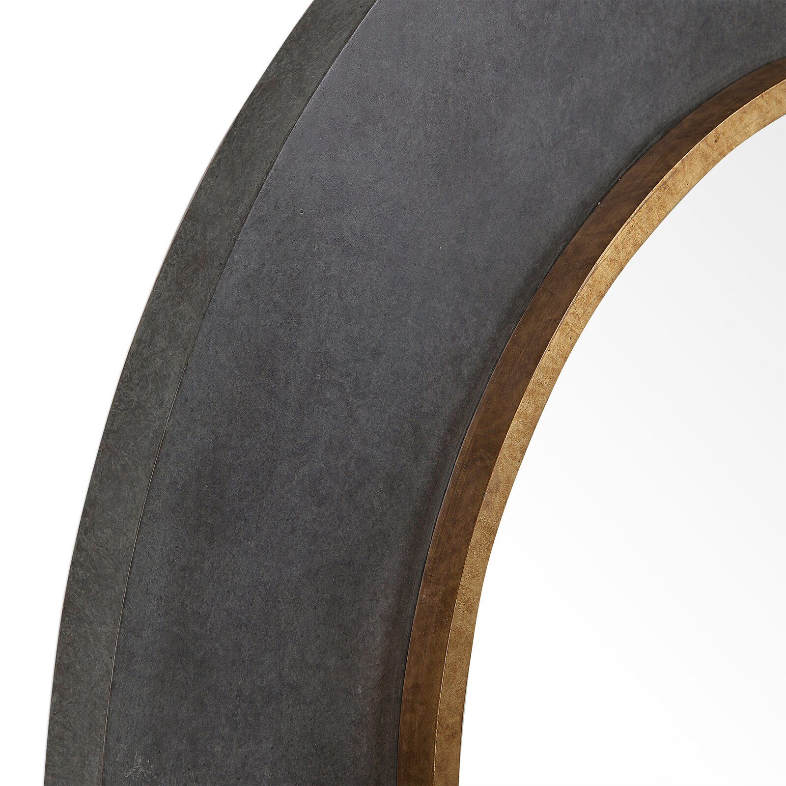 Zena Round Beveled Distressed Accent Mirror thumbnail 7