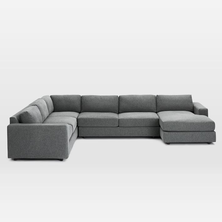Urban  09: LA 2 Sofa - Corner - Armless 2 Seater - RA Chaise - Deco Weave - Pearl Grays thumbnail 3