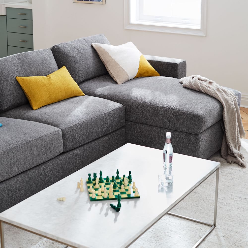Urban  09: LA 2 Sofa - Corner - Armless 2 Seater - RA Chaise - Deco Weave - Pearl Grays thumbnail 5