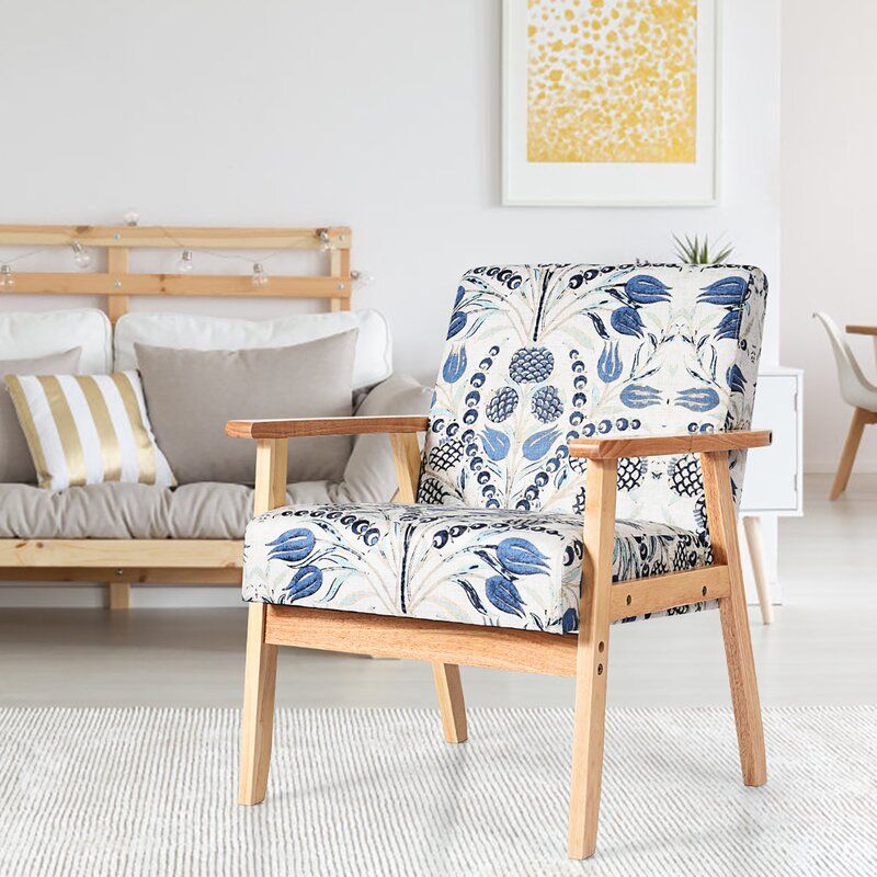 Mashantucket Wide Linen Armchair thumbnail 4