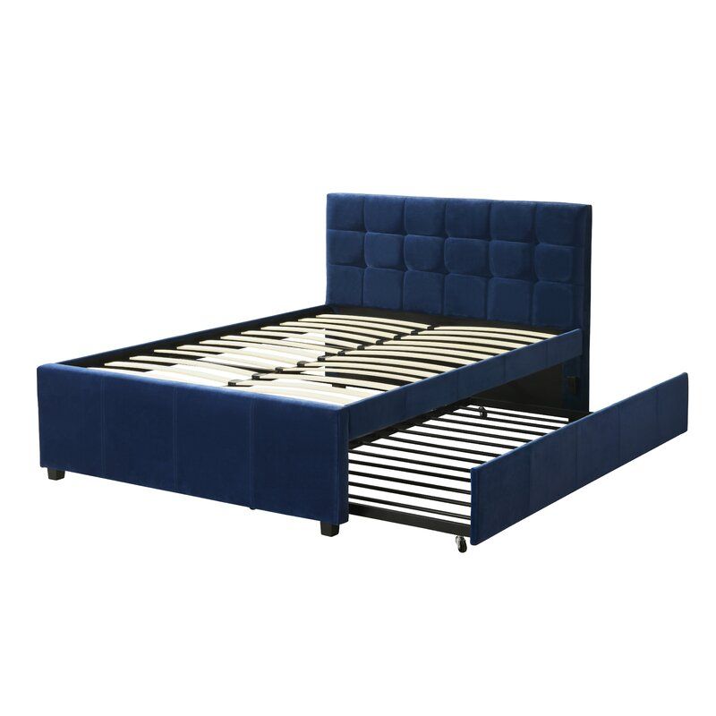 Thornton Full Double Tufted Upholstered Platform Bed thumbnail 2
