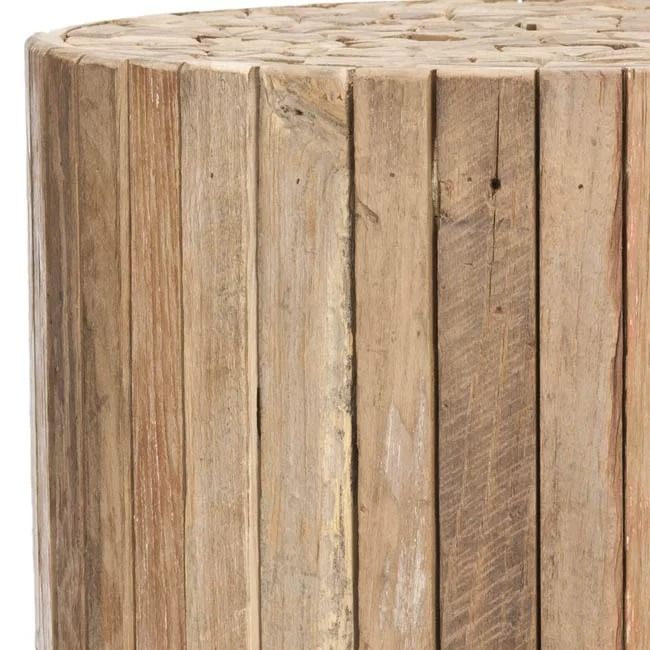 Hopper Solid Wood Drum End Table thumbnail 4