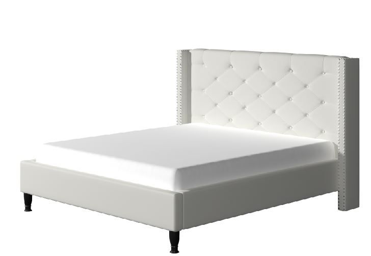 Boswell Tufted Upholstered Low Profile Platform Bed KING thumbnail 2