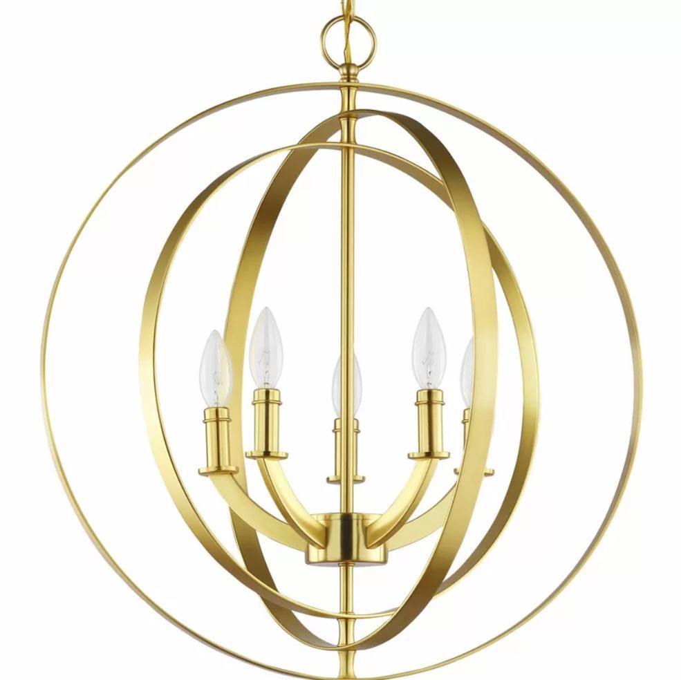 Morganti 5 Light Candle Style Globe Pendant thumbnail 2