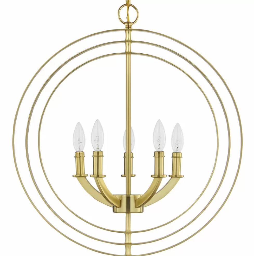 Morganti 5 Light Candle Style Globe Pendant thumbnail 3