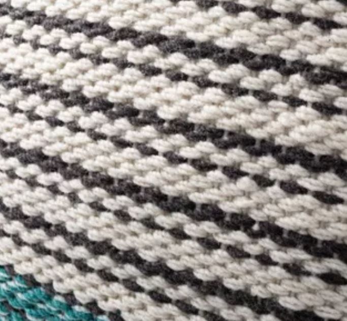 Dotted Wave Stripes Indoor Outdoor Throw Pillow thumbnail 3