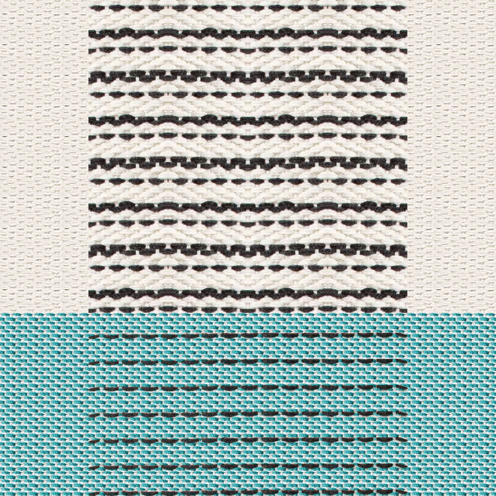 Dotted Wave Stripes Indoor Outdoor Throw Pillow thumbnail 5
