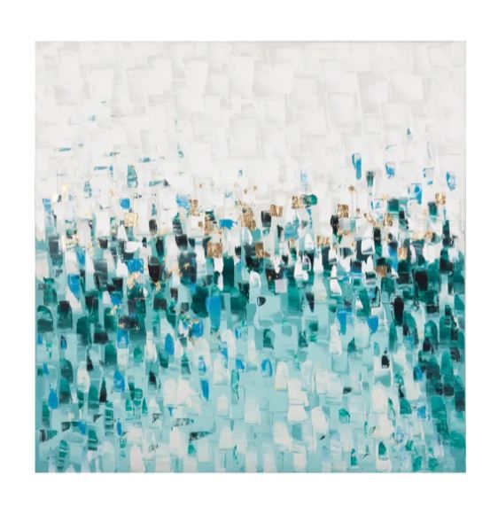 Azure Wall Decor Unframed