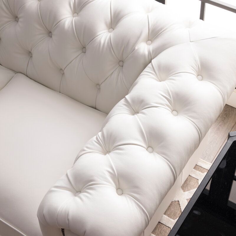 Adelbert 95 Rolled Arm Chesterfield Sofa thumbnail 5