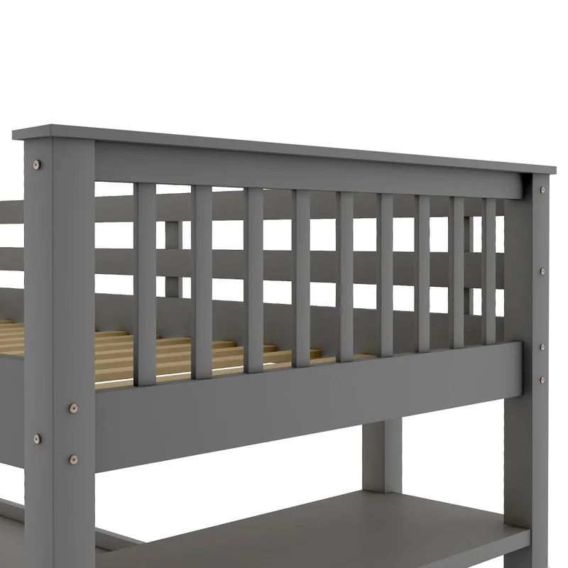 Flannagan Loft Bed with Built in Desk by Harriet Bee TWIN thumbnail 5