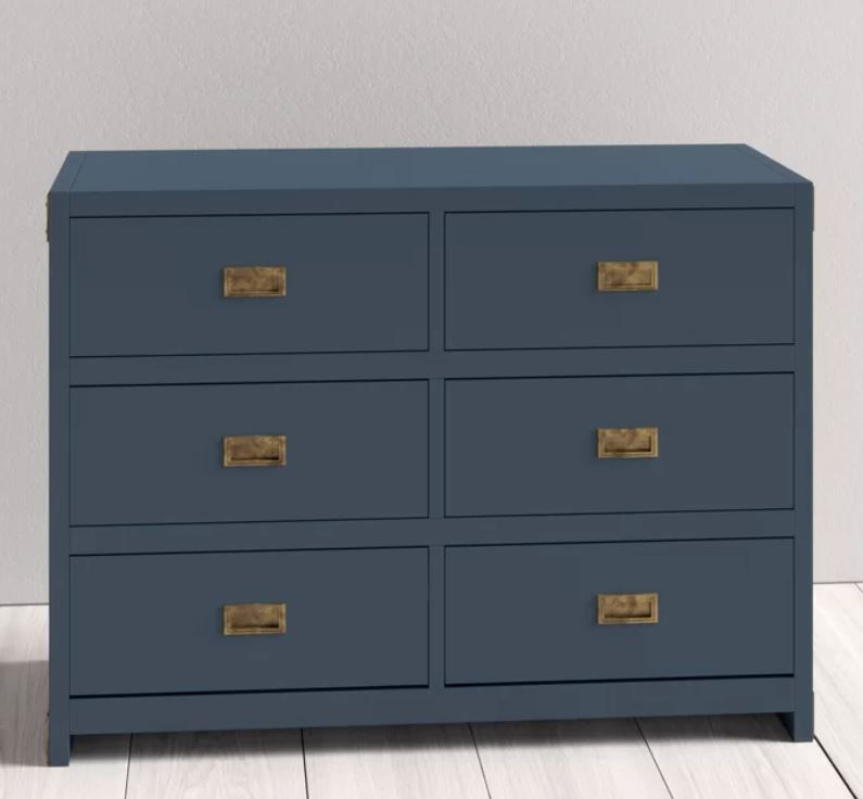 Delafuente 45'' Wide 6 - Drawer Double Dresser thumbnail 3