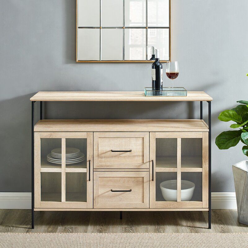 White Oak Dostie Wide Buffet Table thumbnail 7