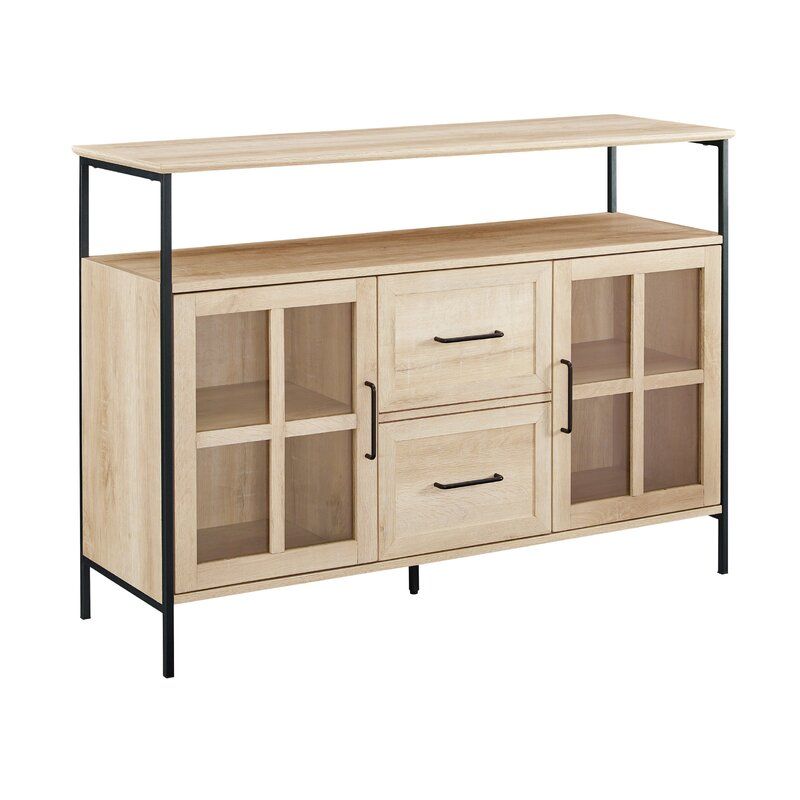 White Oak Dostie Wide Buffet Table thumbnail 2
