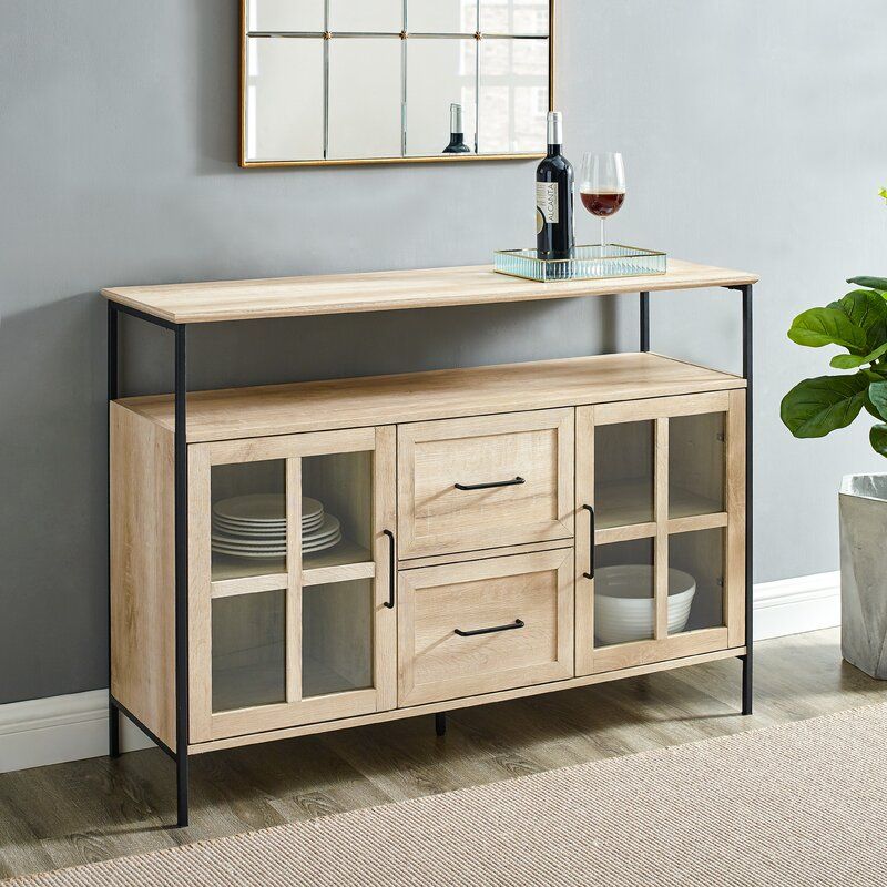 White Oak Dostie Wide Buffet Table thumbnail 9