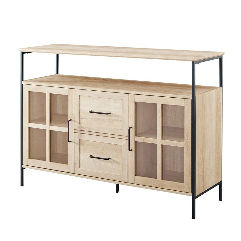 White Oak Dostie Wide Buffet Table thumbnail 3