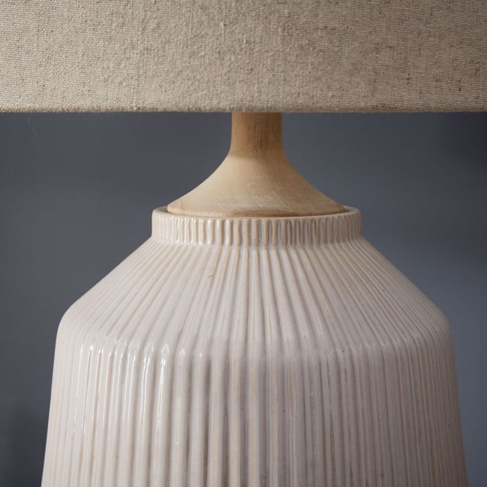 Roar And Rabbit Ripple Ceramic Table Lamp thumbnail 3