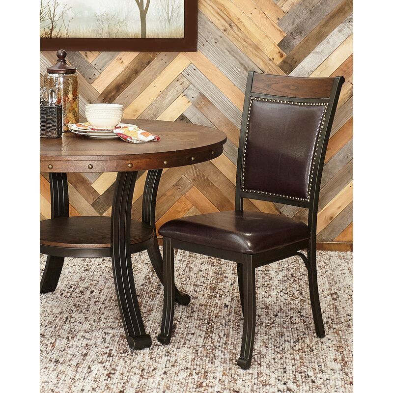 Archstone Side Chair in Brown Set of 2 thumbnail 3