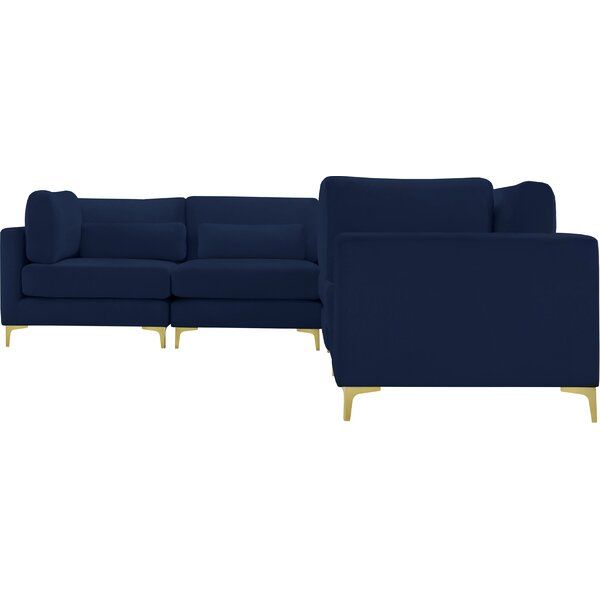 Tyndalls Park Velvet Symmetrical Modular Corner Sectional thumbnail 3