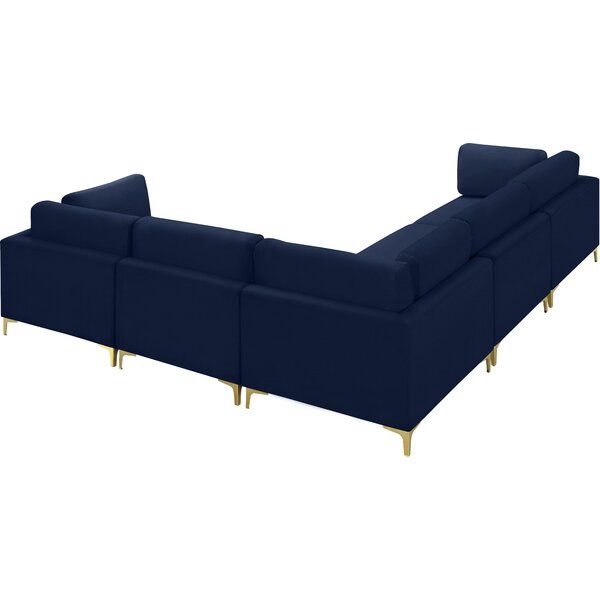 Tyndalls Park Velvet Symmetrical Modular Corner Sectional thumbnail 4