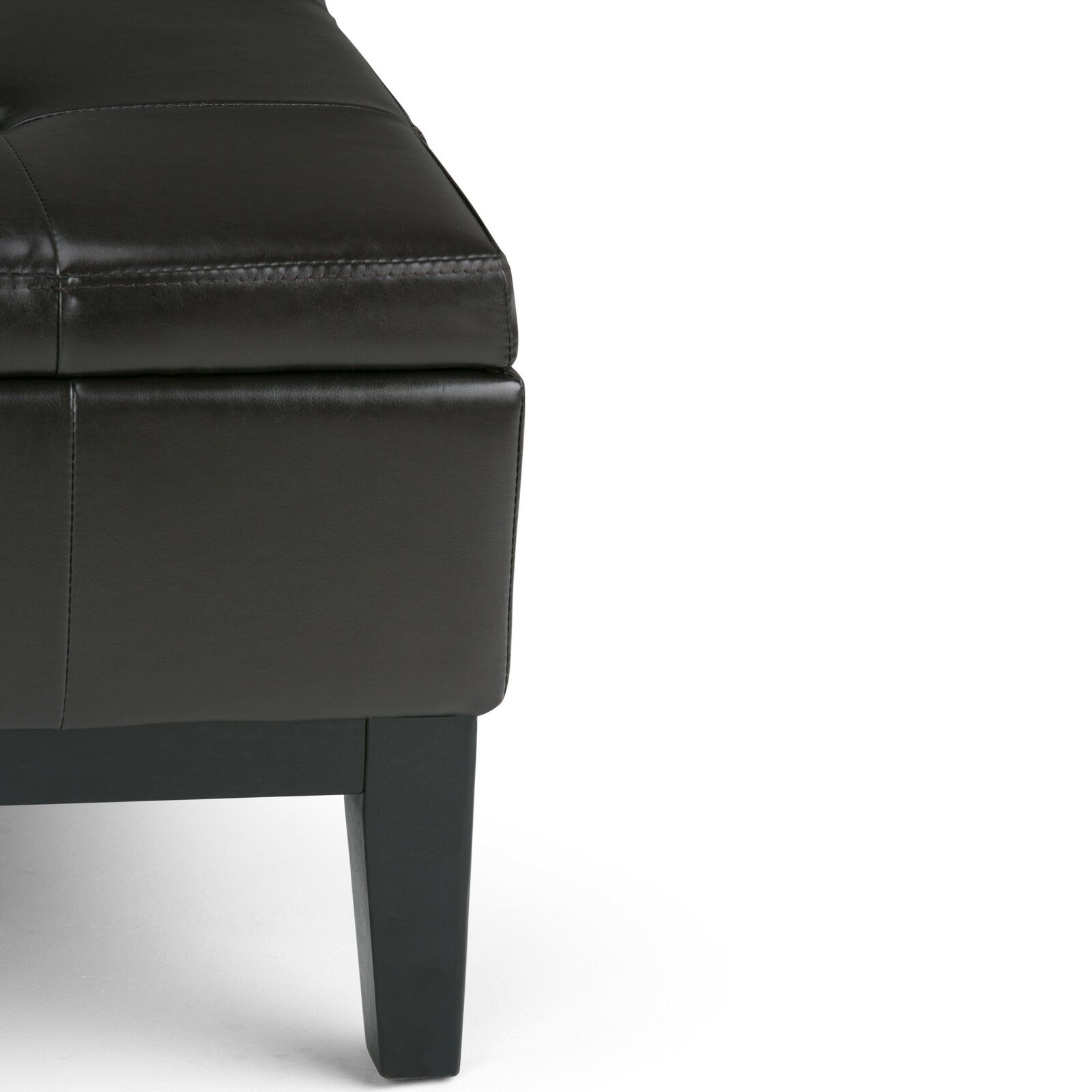 Annatone 36 Wide Tufted Square Cocktail Ottoman with Storage thumbnail 3