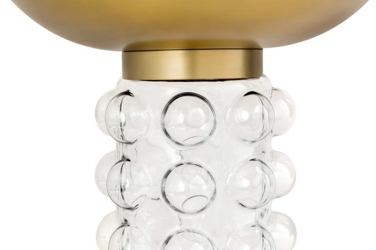 Balloon Glass Brass Side Table thumbnail 5