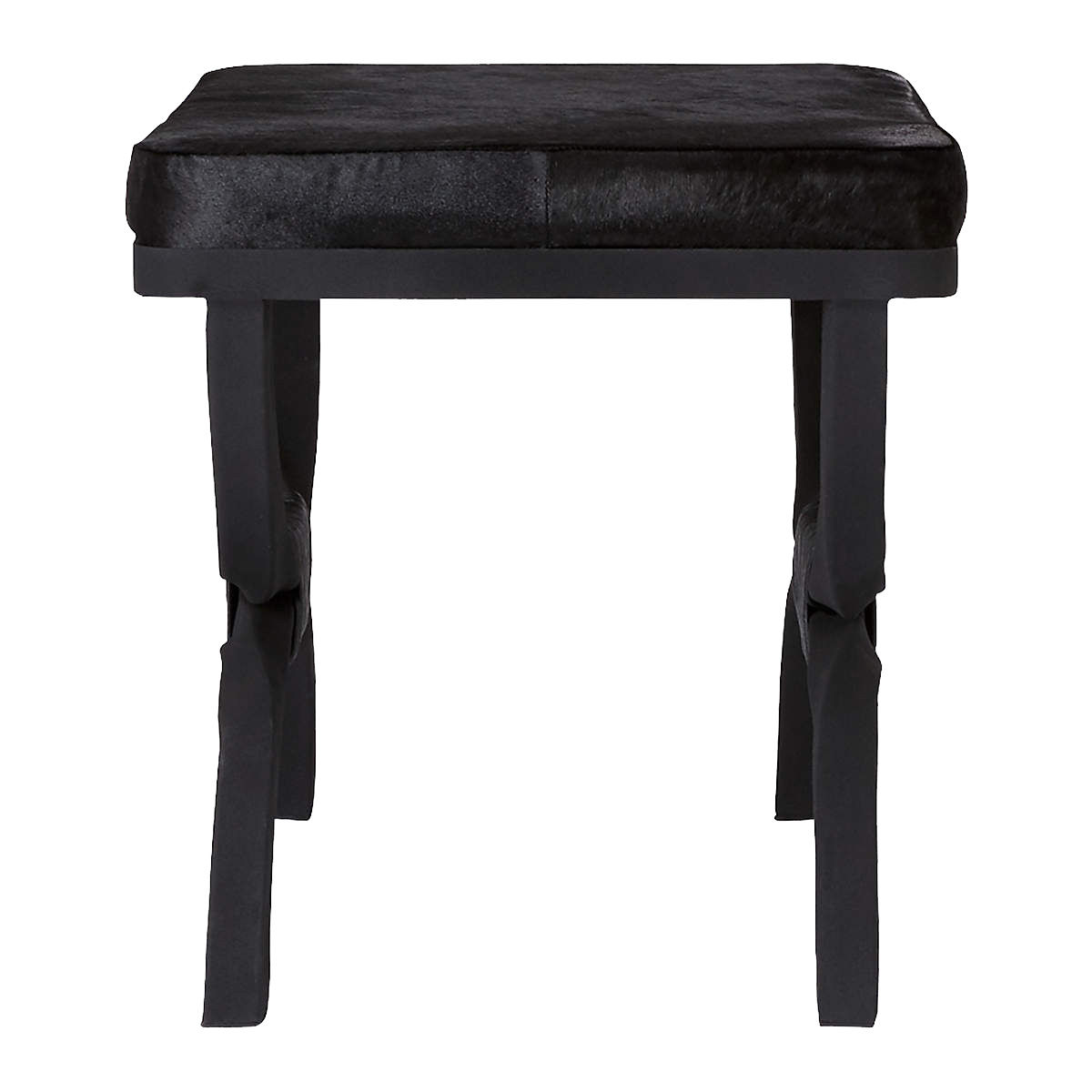 SERPETTE BLACK COWHIDE STOOL thumbnail 2
