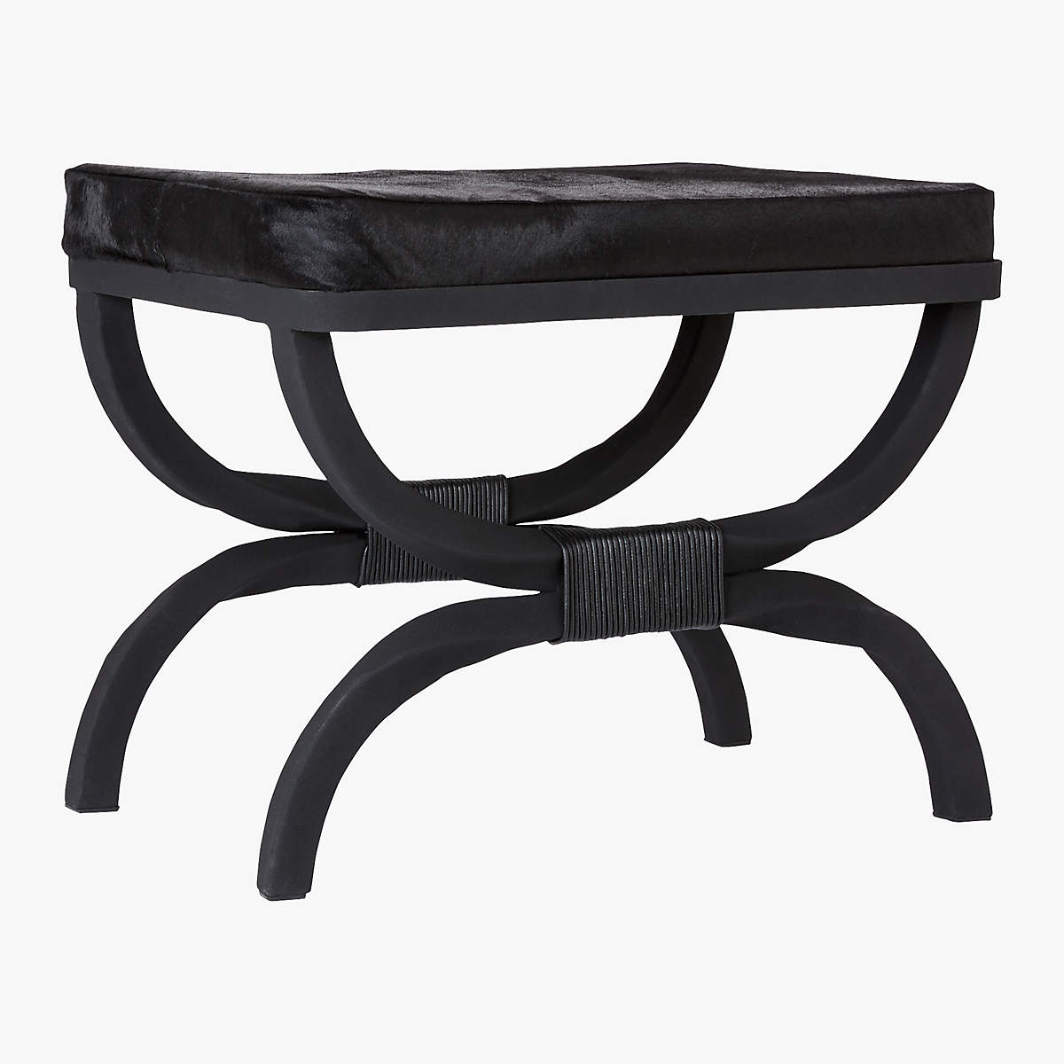 SERPETTE BLACK COWHIDE STOOL thumbnail 3