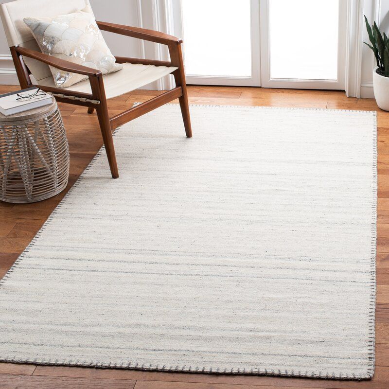 Gramm Handmade Flatweave BeigeLight Gray Area Rug thumbnail 2