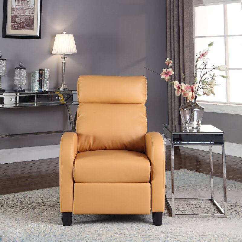Hebron Wide Vegan Leather Manual Club Recliner thumbnail 2