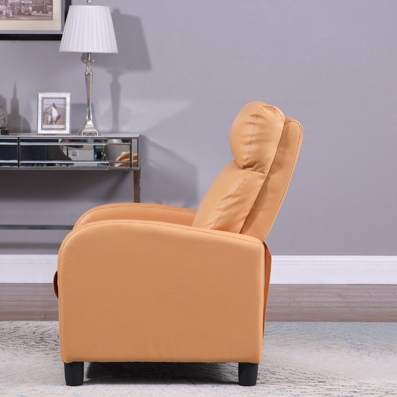 Hebron Wide Vegan Leather Manual Club Recliner thumbnail 4