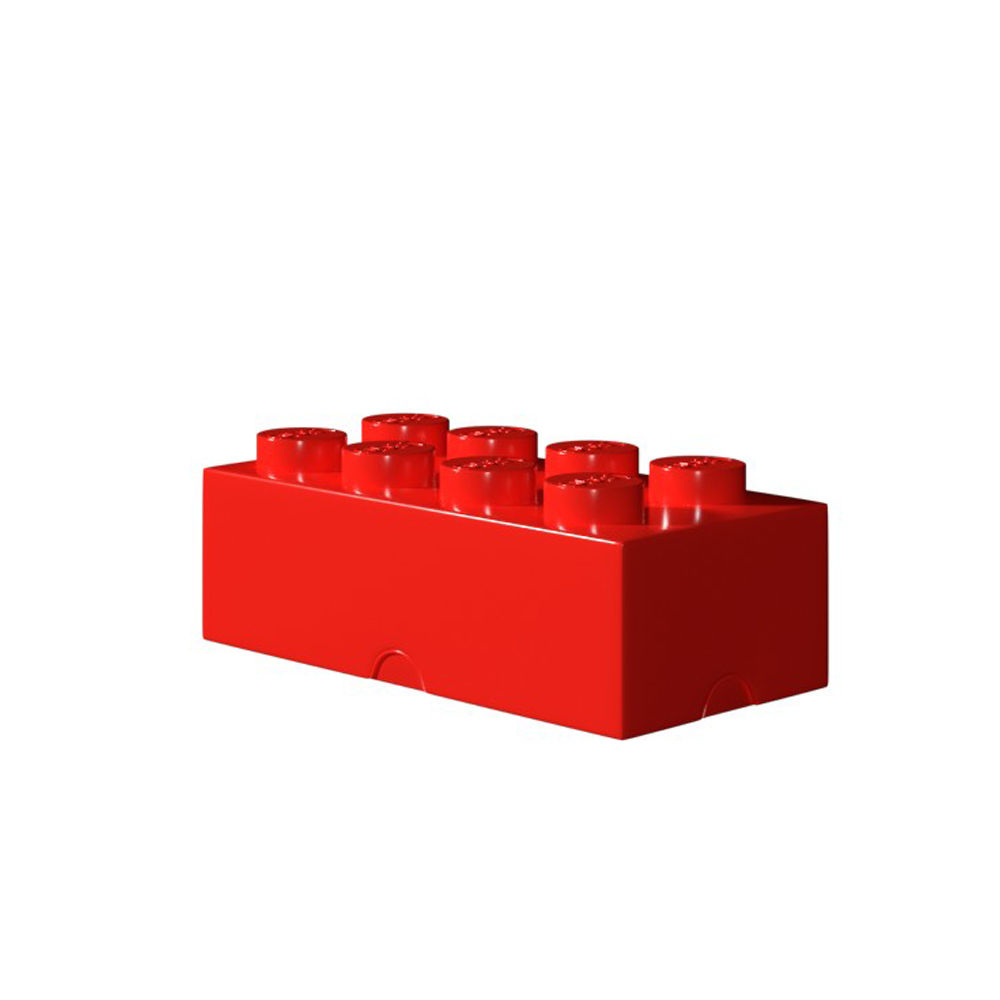 Bright Red LEGO Storage Brick 8 Toy Box thumbnail 3