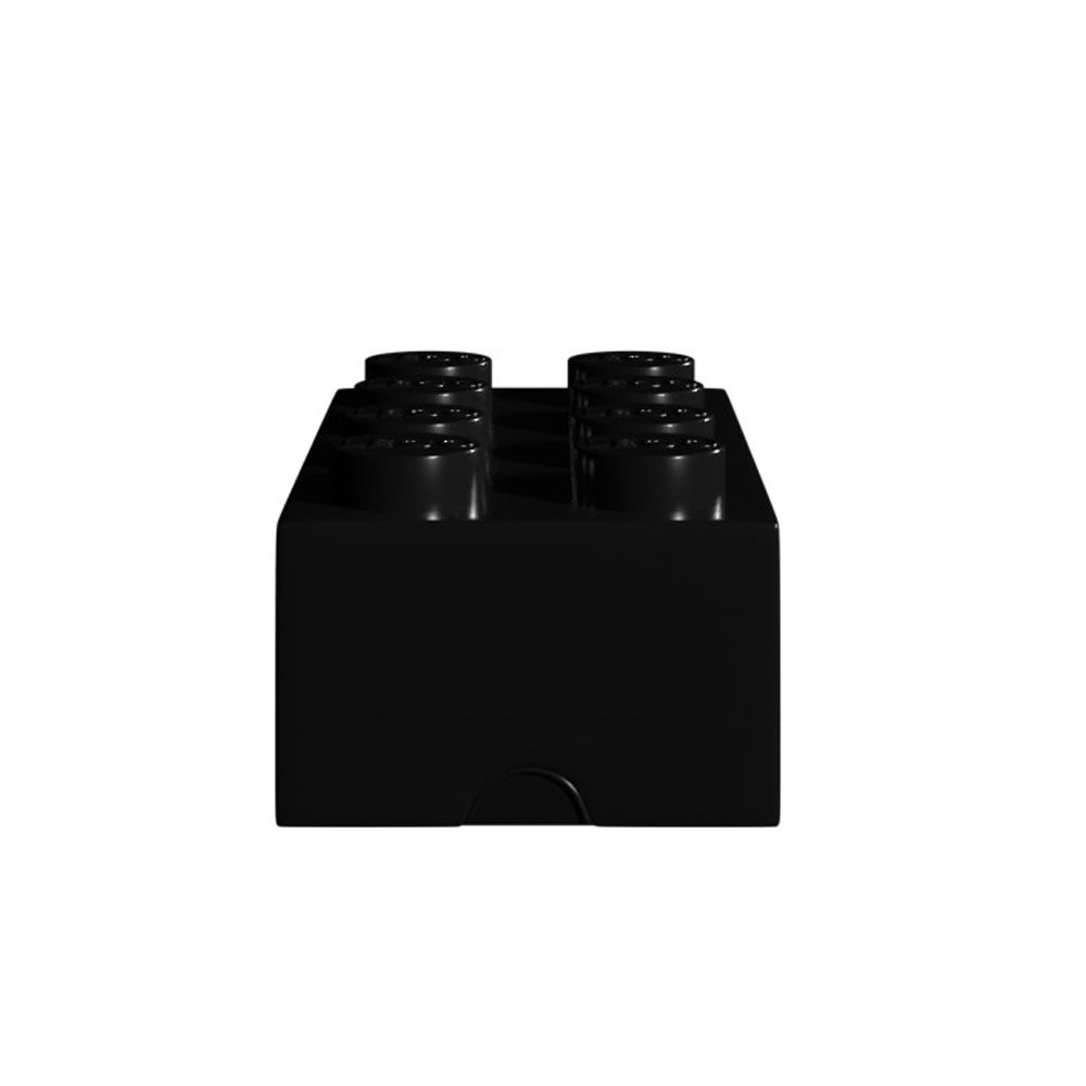 Black LEGO Storage Brick 8 Toy Box thumbnail 3