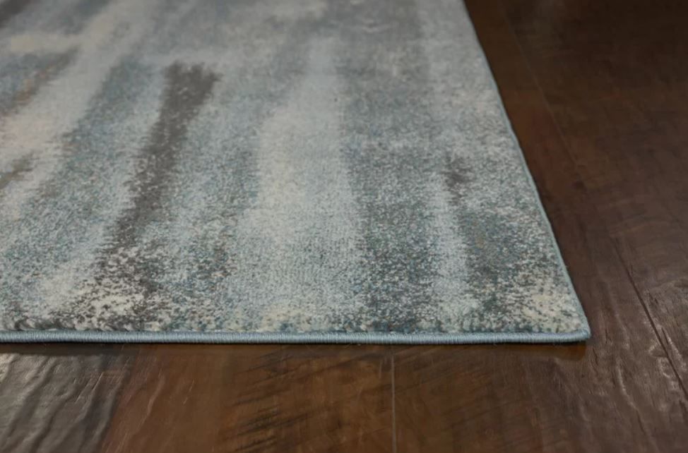 Cepeda Abstract Teal Area Rug thumbnail 3