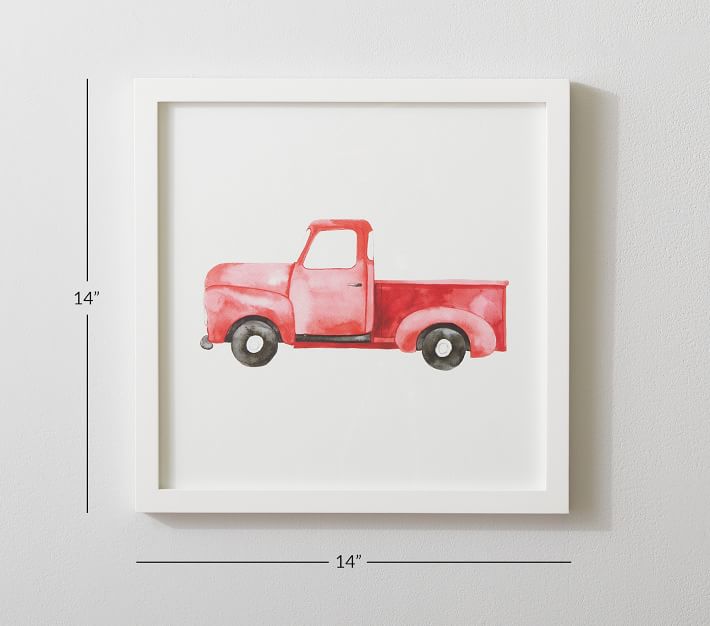 Pick Up Truck Framed Art with frame thumbnail 2