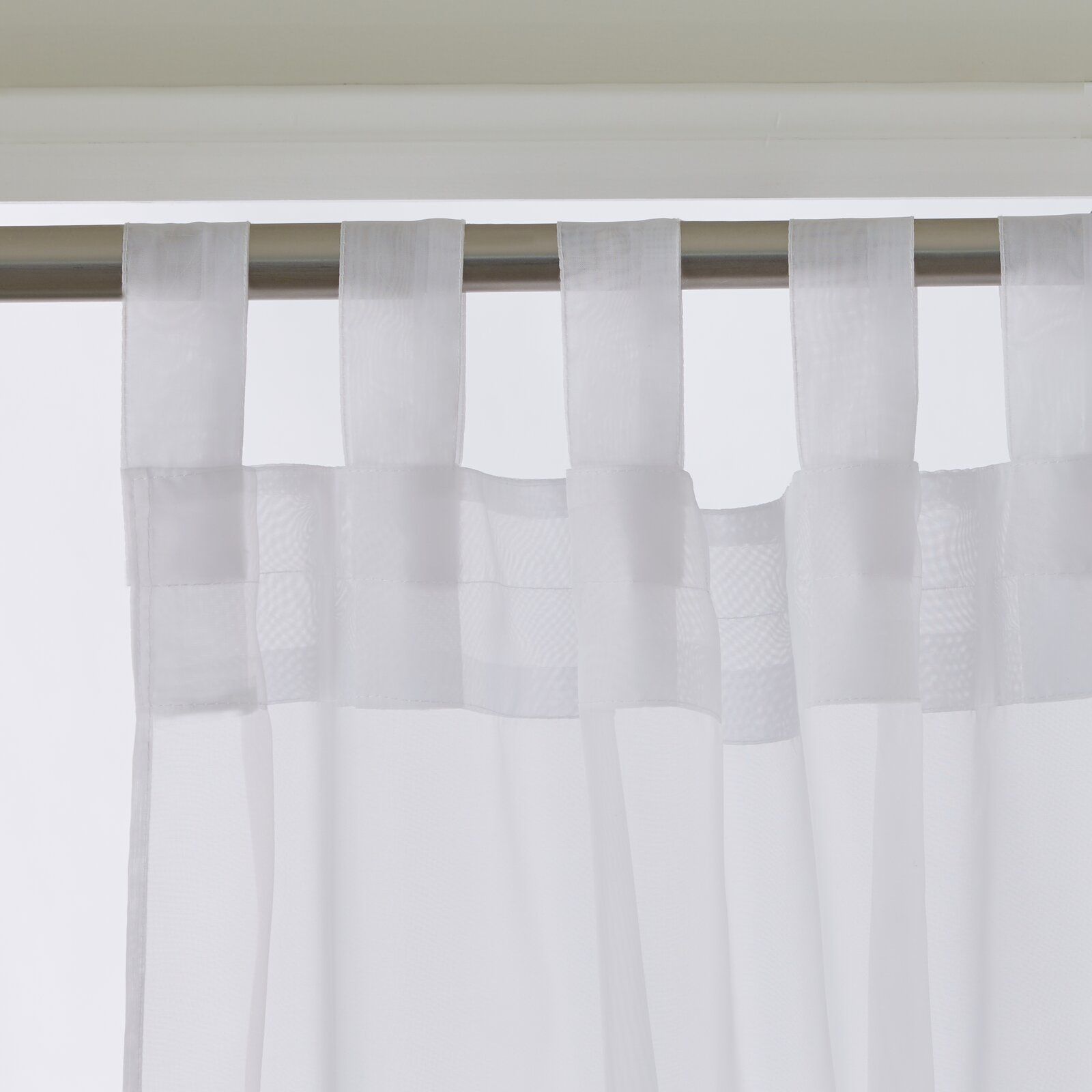 Bayport Appleton Solid Sheer Outdoor Tab Top Single Curtain Panel thumbnail 2