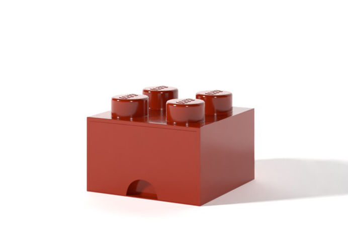 Bright Red LEGO Storage Brick Drawer Bright Toy Box thumbnail 2