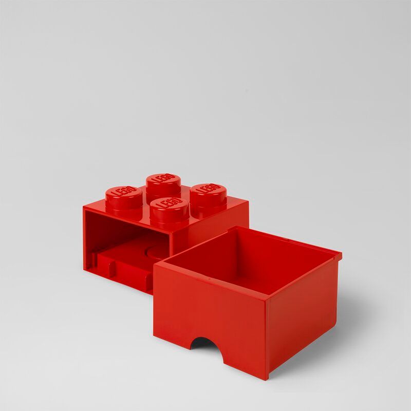 Bright Red LEGO Storage Brick Drawer Bright Toy Box thumbnail 5