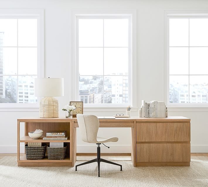 Pacific Desk with Bookcase And File Cabinet thumbnail 2