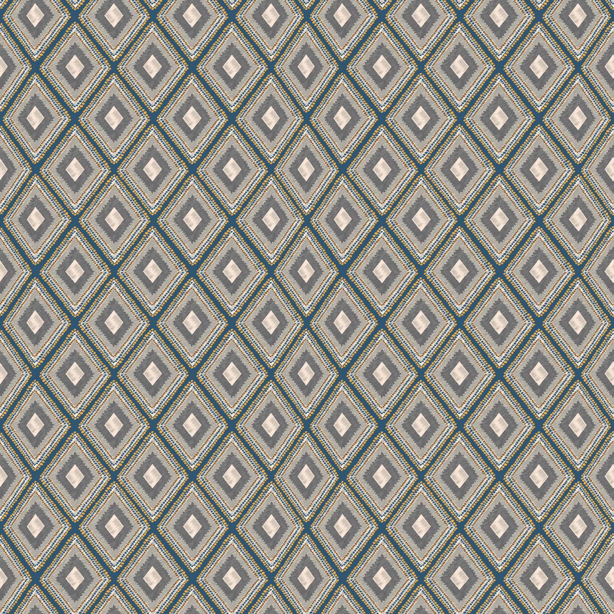 WOODLAND DIAMOND BLUE THROW PILLOW WITH INSERT thumbnail 3