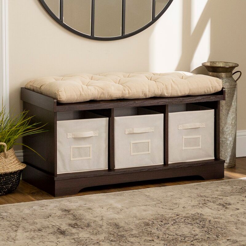 Bucyrus Upholstered Cubby Storage Bench thumbnail 2