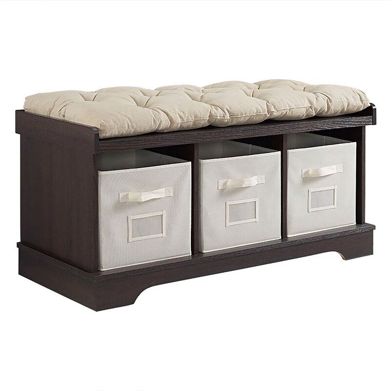 Bucyrus Upholstered Cubby Storage Bench thumbnail 3